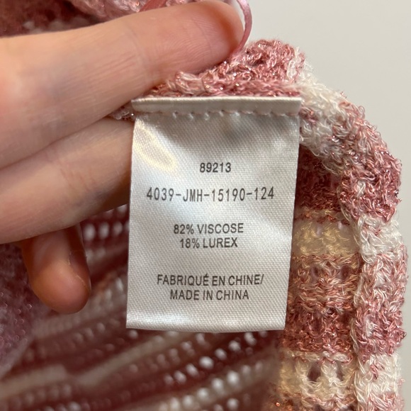 Laura Striped Crochet Knit Sleeveless Top Pink - Picture 3 of 4